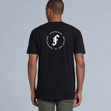 Framingham 'F' Tee Shirt White on Black - Male.